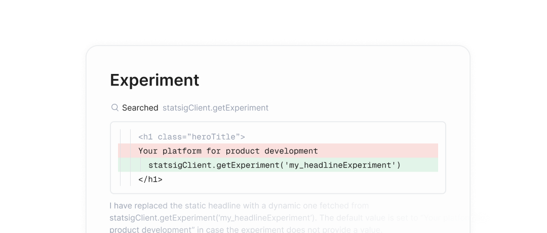 Create experiments the right way