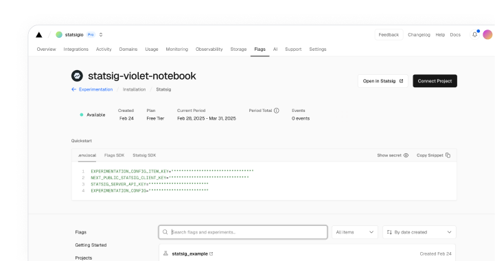 Deploy and launch features